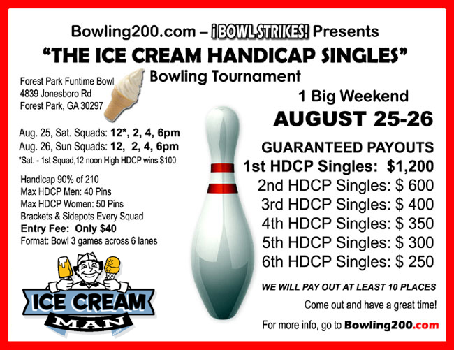 Ice Cream HDCP Singles Tournament